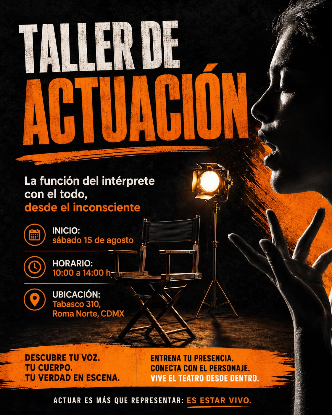 Taller de Actuación: la función del intérprete con el todo desde el inconsciente
