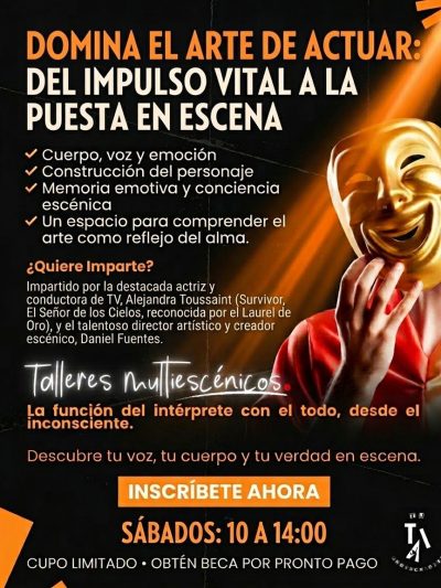 Taller de Actuación: la función del intérprete con el todo desde el inconsciente
